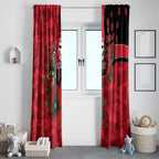 St Saints ANZAC Personalised Window Curtain Lest We Forget Poppy Camo