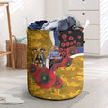 West Eagles ANZAC Personalised Laundry Basket Lest We Forget Poppy Camo
