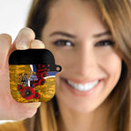West Eagles ANZAC Personalised AirPods Case Lest We Forget Poppy Camo