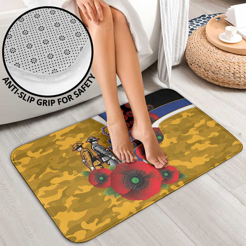 West Eagles ANZAC Personalised Bathroom Set Lest We Forget Poppy Camo