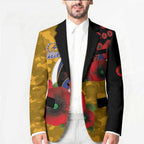 West Eagles ANZAC Personalised Blazer Lest We Forget Poppy Camo