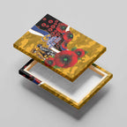 West Eagles ANZAC Personalised Canvas Wall Art Lest We Forget Poppy Camo