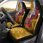 West Eagles ANZAC Personalised Car Seat Cover Lest We Forget Poppy Camo