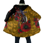 West Eagles ANZAC Personalised Cloak Lest We Forget Poppy Camo