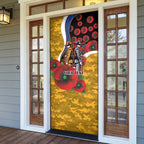 West Eagles ANZAC Personalised Door Cover Lest We Forget Poppy Camo