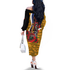 West Eagles ANZAC Personalised Family Matching Off The Shoulder Long Sleeve Dress and Hawaiian Shirt Lest We Forget Poppy Camo