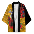 West Eagles ANZAC Personalised Kimono Lest We Forget Poppy Camo