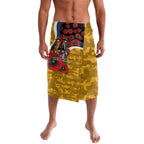 West Eagles ANZAC Personalised Lavalava Lest We Forget Poppy Camo
