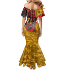 West Eagles ANZAC Personalised Mermaid Dress Lest We Forget Poppy Camo