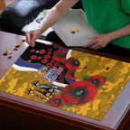 West Eagles ANZAC Personalised Puzzle Lest We Forget Poppy Camo