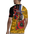 West Eagles ANZAC Personalised Rugby Jersey Lest We Forget Poppy Camo