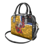 West Eagles ANZAC Personalised Shoulder Handbag Lest We Forget Poppy Camo