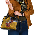West Eagles ANZAC Personalised Shoulder Handbag Lest We Forget Poppy Camo