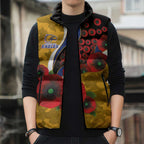 West Eagles ANZAC Personalised Sleeveless Puffer Jacket Lest We Forget Poppy Camo