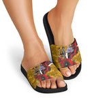 West Eagles ANZAC Personalised Slide Sandals Lest We Forget Poppy Camo