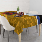 West Eagles ANZAC Personalised Tablecloth Lest We Forget Poppy Camo