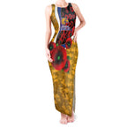 West Eagles ANZAC Personalised Tank Maxi Dress Lest We Forget Poppy Camo