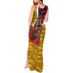 West Eagles ANZAC Personalised Tank Maxi Dress Lest We Forget Poppy Camo