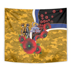 West Eagles ANZAC Personalised Tapestry Lest We Forget Poppy Camo