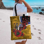West Eagles ANZAC Personalised Tote Bag Lest We Forget Poppy Camo