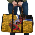 West Eagles ANZAC Personalised Travel Bag Lest We Forget Poppy Camo