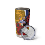 West Eagles ANZAC Personalised Tumbler Cup Lest We Forget Poppy Camo