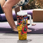 West Eagles ANZAC Personalised Tumbler With Handle Lest We Forget Poppy Camo