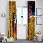 West Eagles ANZAC Personalised Window Curtain Lest We Forget Poppy Camo