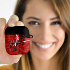Sydney Swans ANZAC Personalised AirPods Case Lest We Forget Poppy Camo