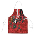 Sydney Swans ANZAC Personalised Apron Lest We Forget Poppy Camo