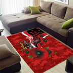 Sydney Swans ANZAC Personalised Area Rug Lest We Forget Poppy Camo