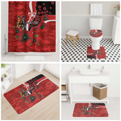 Sydney Swans ANZAC Personalised Bathroom Set Lest We Forget Poppy Camo