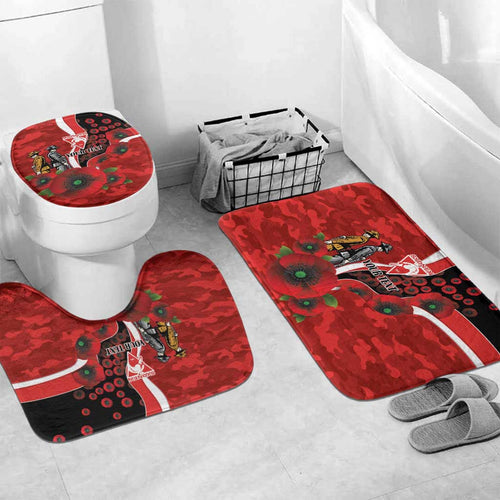 Sydney Swans ANZAC Personalised Bathroom Set Lest We Forget Poppy Camo