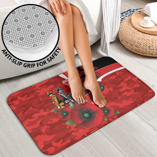 Sydney Swans ANZAC Personalised Bathroom Set Lest We Forget Poppy Camo