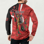 Sydney Swans ANZAC Personalised Button Sweatshirt Lest We Forget Poppy Camo