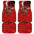 Sydney Swans ANZAC Personalised Car Mats Lest We Forget Poppy Camo