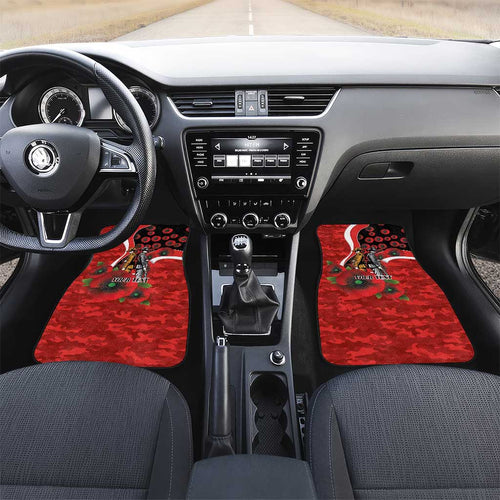 Sydney Swans ANZAC Personalised Car Mats Lest We Forget Poppy Camo