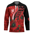 Sydney Swans ANZAC Personalised Hockey Jersey Lest We Forget Poppy Camo
