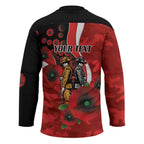 Sydney Swans ANZAC Personalised Hockey Jersey Lest We Forget Poppy Camo