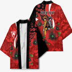 Sydney Swans ANZAC Personalised Kimono Lest We Forget Poppy Camo