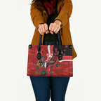 Sydney Swans ANZAC Personalised Leather Bag Lest We Forget Poppy Camo