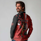 Sydney Swans ANZAC Personalised Long Sleeve Polo Shirt Lest We Forget Poppy Camo