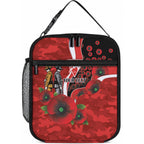 Sydney Swans ANZAC Personalised Lunch Bag Lest We Forget Poppy Camo