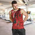 Sydney Swans ANZAC Personalised Men Tank Top Lest We Forget Poppy Camo