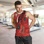Sydney Swans ANZAC Personalised Men Tank Top Lest We Forget Poppy Camo