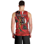 Sydney Swans ANZAC Personalised Men Tank Top Lest We Forget Poppy Camo