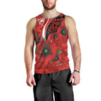 Sydney Swans ANZAC Personalised Men Tank Top Lest We Forget Poppy Camo