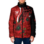 Sydney Swans ANZAC Personalised Padded Jacket Lest We Forget Poppy Camo