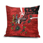 Sydney Swans ANZAC Personalised Pillow Cover Lest We Forget Poppy Camo