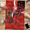 Sydney Swans ANZAC Personalised Puzzle Lest We Forget Poppy Camo